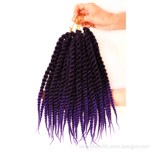 Hot sell wholesale 18inch 12 stands  African dreadlock  afro twist Crochet Braids crochet braid hair twist crochet twist braid